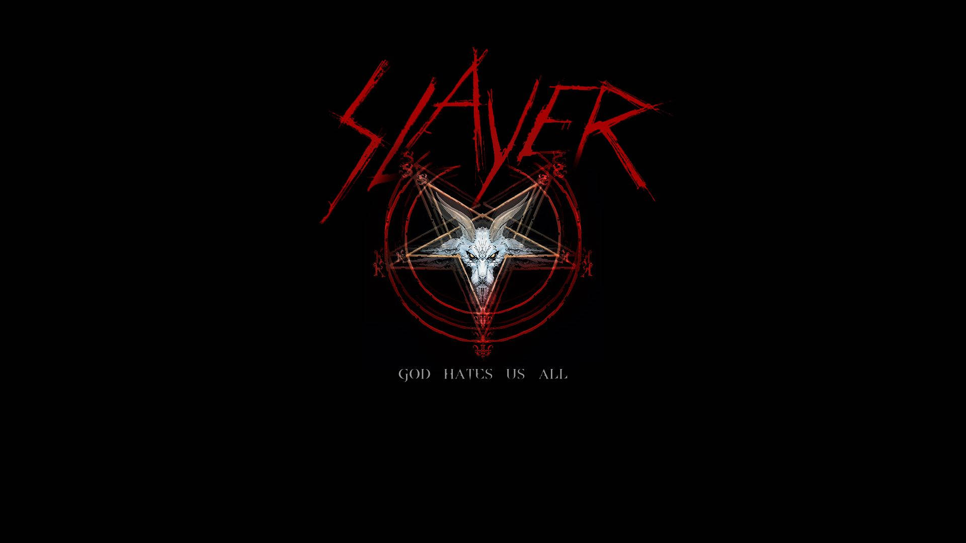Slayer Red Pentagram Background