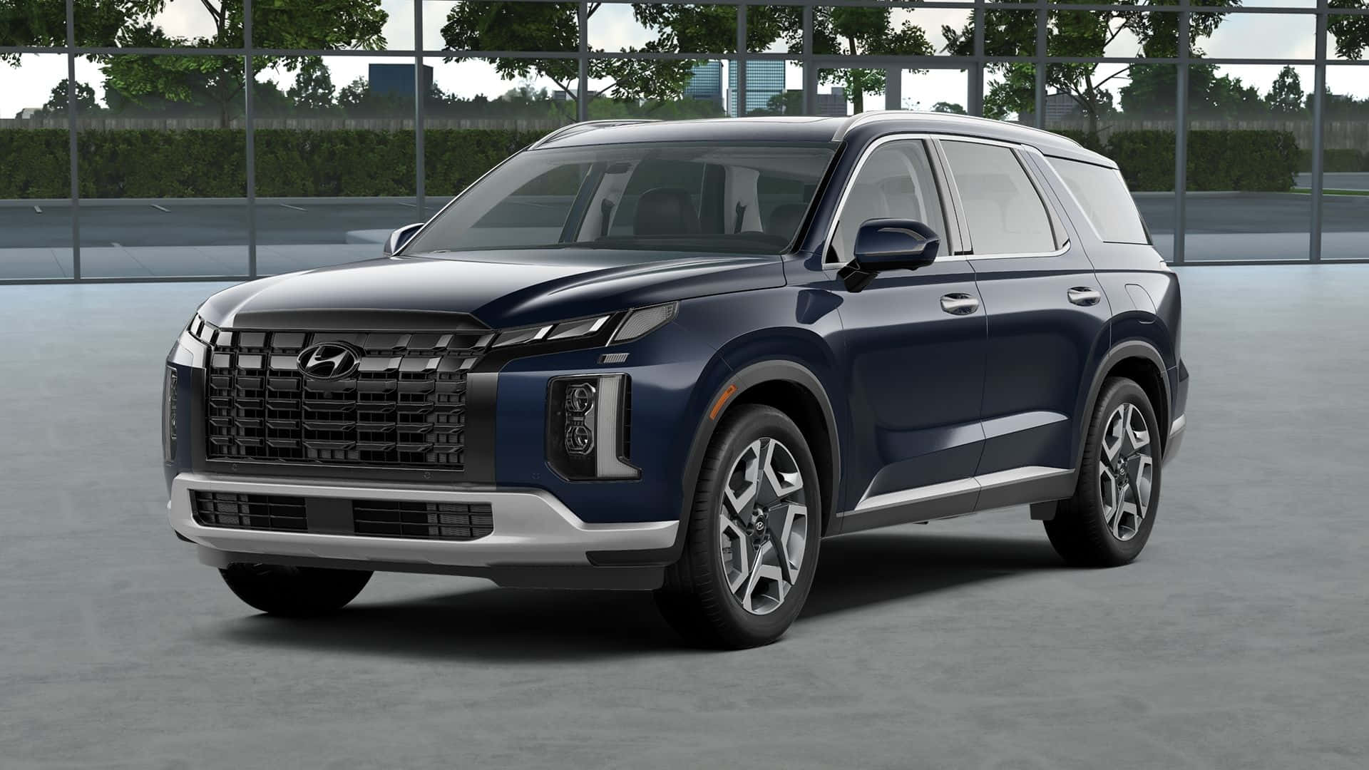 Sleek And Elegant Hyundai Palisade On The Open Road Wallpaper