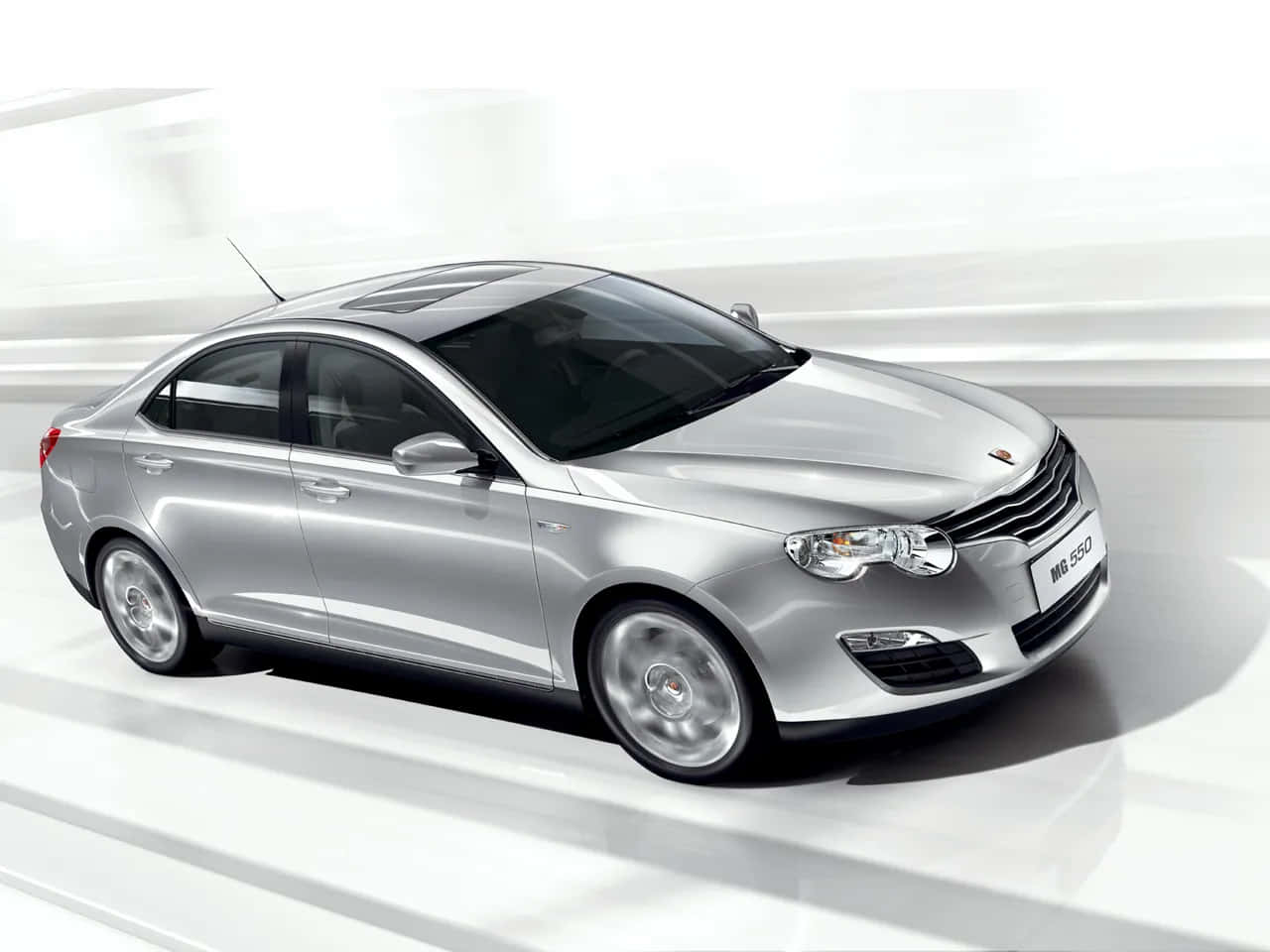 Sleek And Luxurious Mg 550 Sedan In White Wallpaper