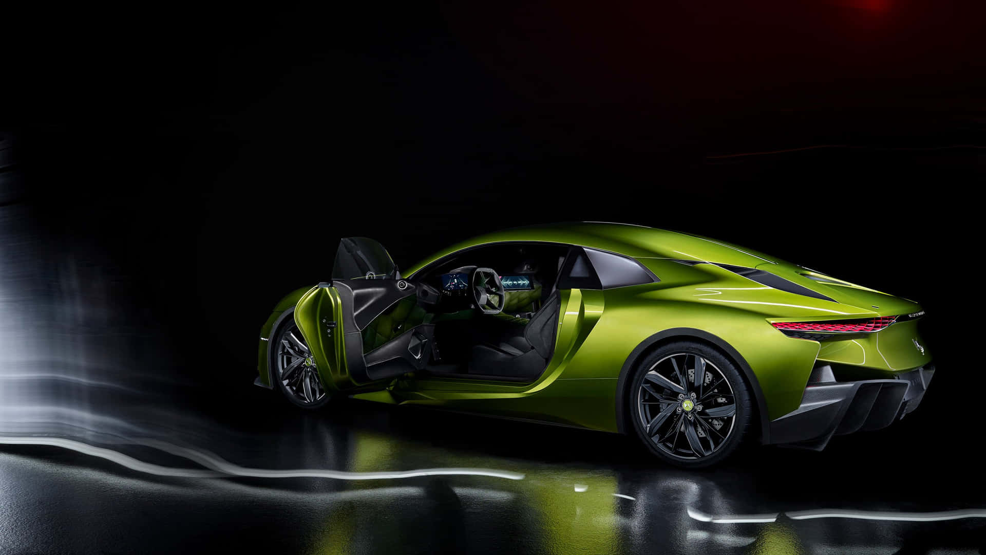 Sleek And Modern Ds Automobiles Ds E-tense In Stunning Black Wallpaper