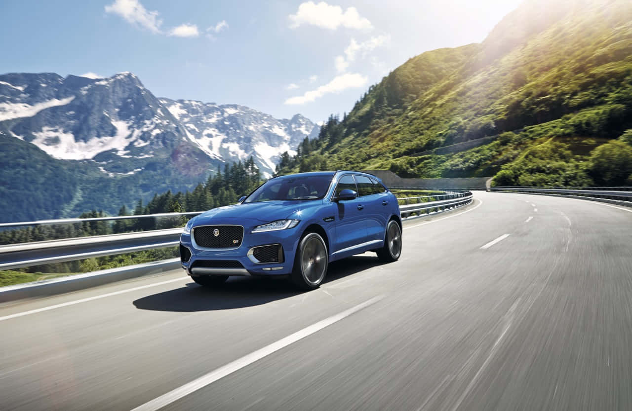 Sleek And Powerful Jaguar F-pace In Its Full Glory Wallpaper