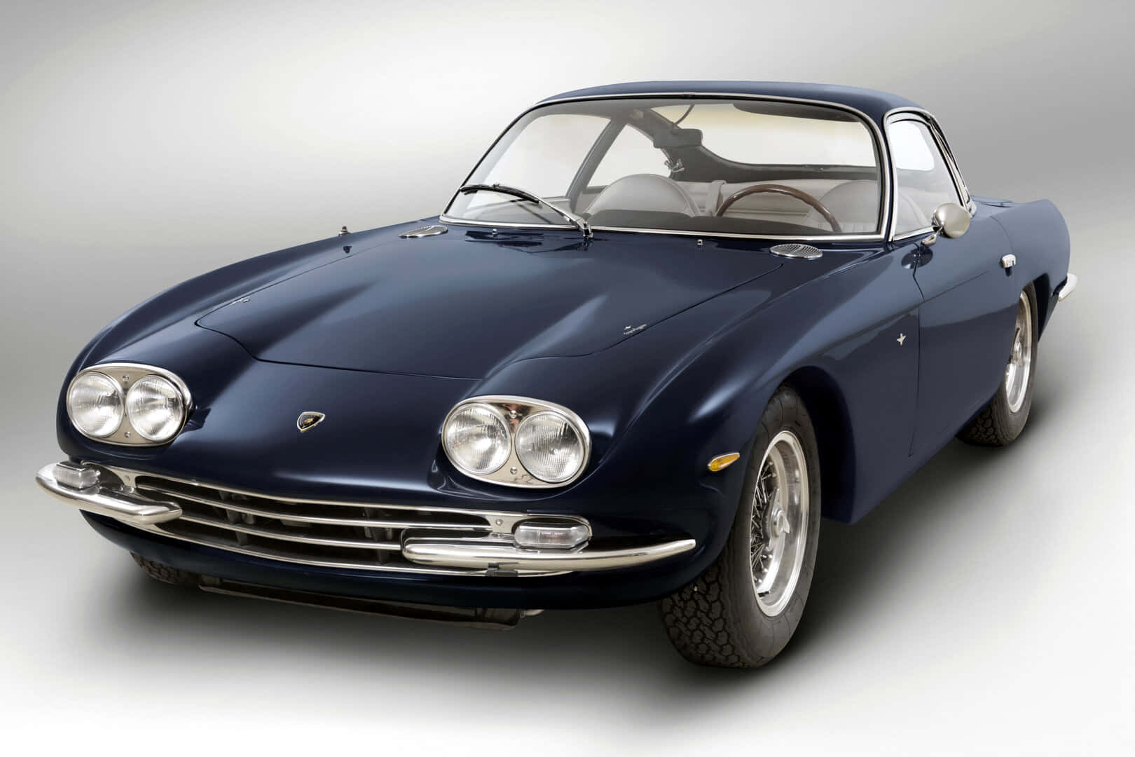 Sleek And Powerful Lamborghini 400 Gt In Its Full Glory Wallpaper