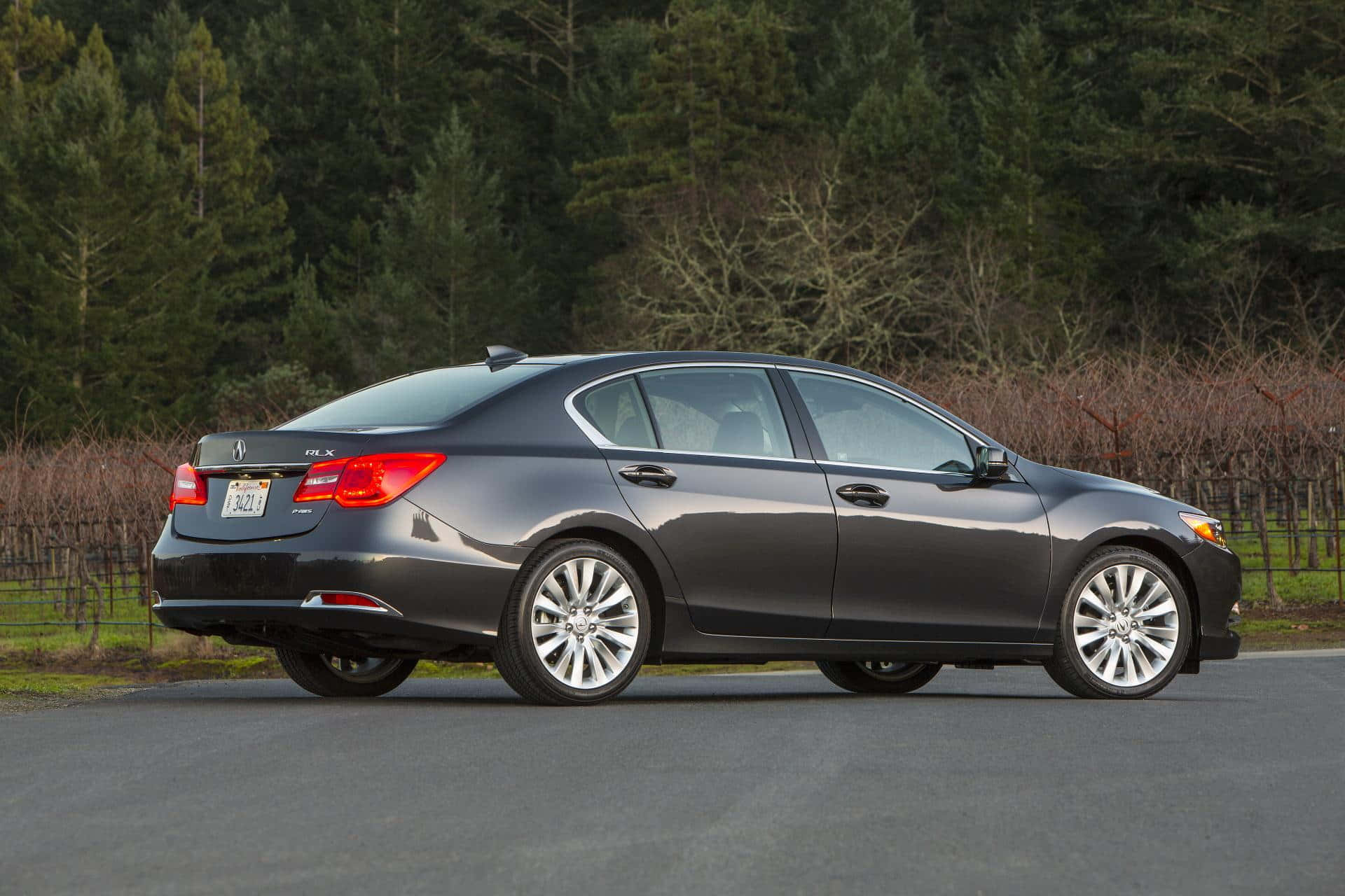 Sleek And Sophisticated Acura Rlx In Gold Wallpaper
