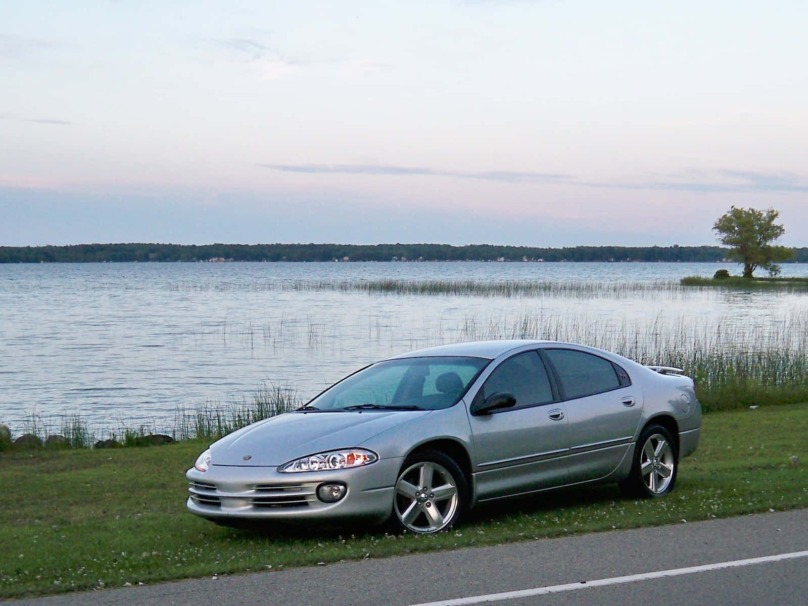 Sleek And Stylish Dodge Intrepid On The Open Road Wallpaper