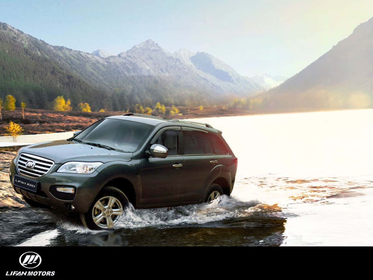 Sleek And Stylish Lifan X60 In Action Wallpaper