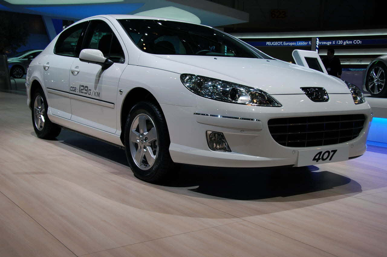 Sleek And Stylish Peugeot 407 In Dynamic Action Wallpaper