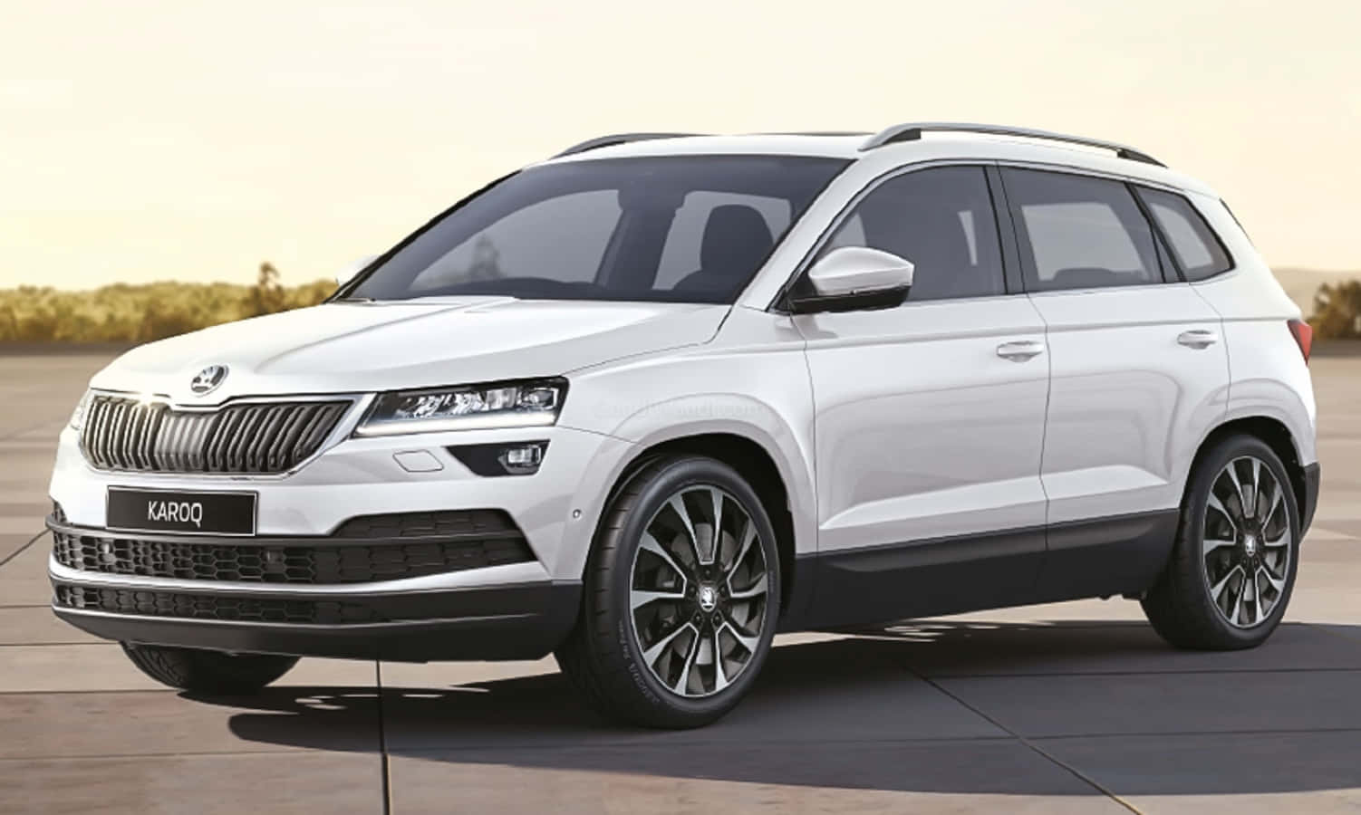 Skoda Karoq Yang Rampung Dan Bergaya Dalam Gerakan Wallpaper