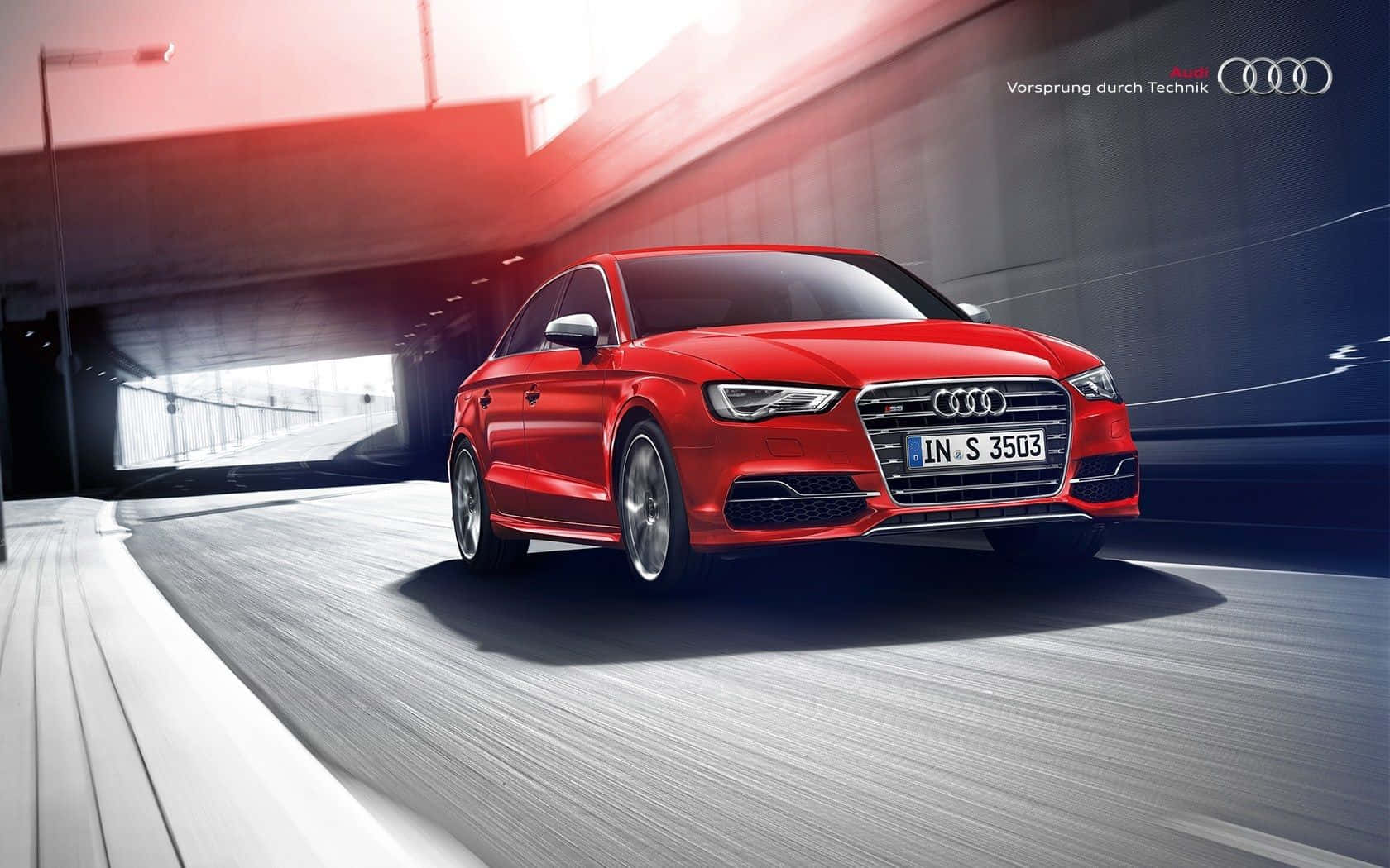 Sleek Audi S3 In Urban Playground Wallpaper