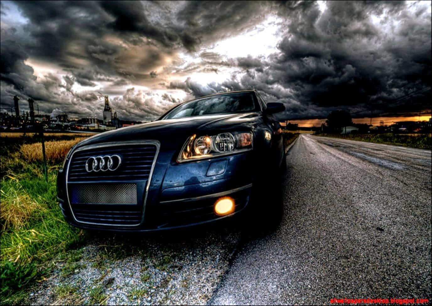 Sleek Audi S6 In Action Wallpaper