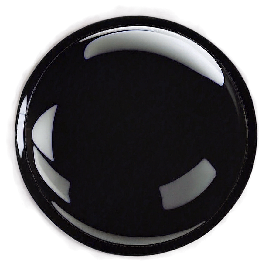 Sleek Black Circle Png Nfw54 PNG
