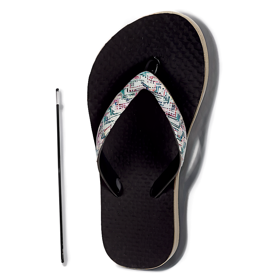 Sleek Black Flip Flop Png Flc69 PNG