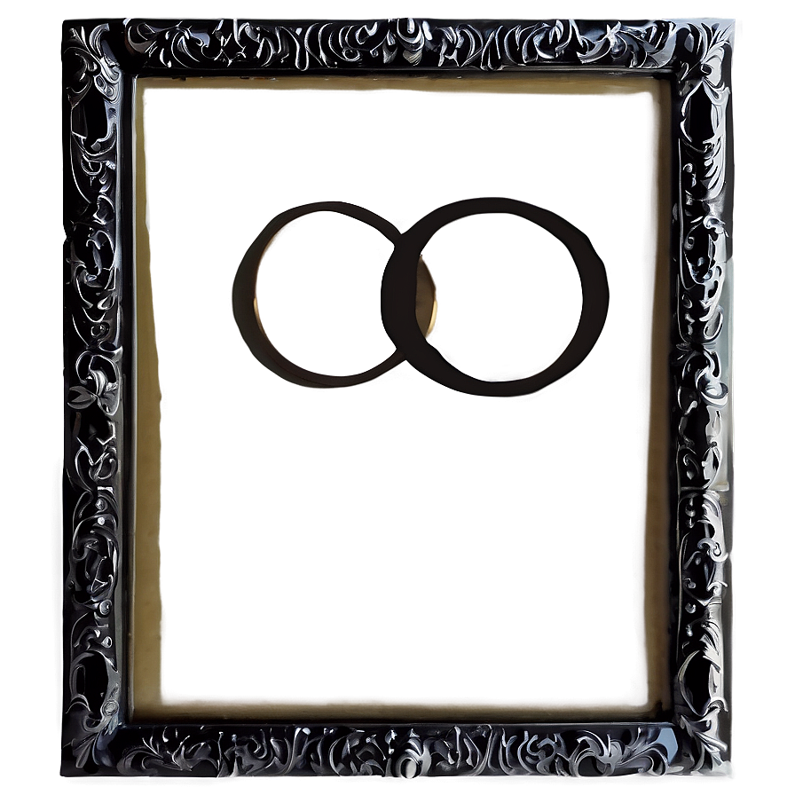 Sleek Black Frame Png 05252024 PNG