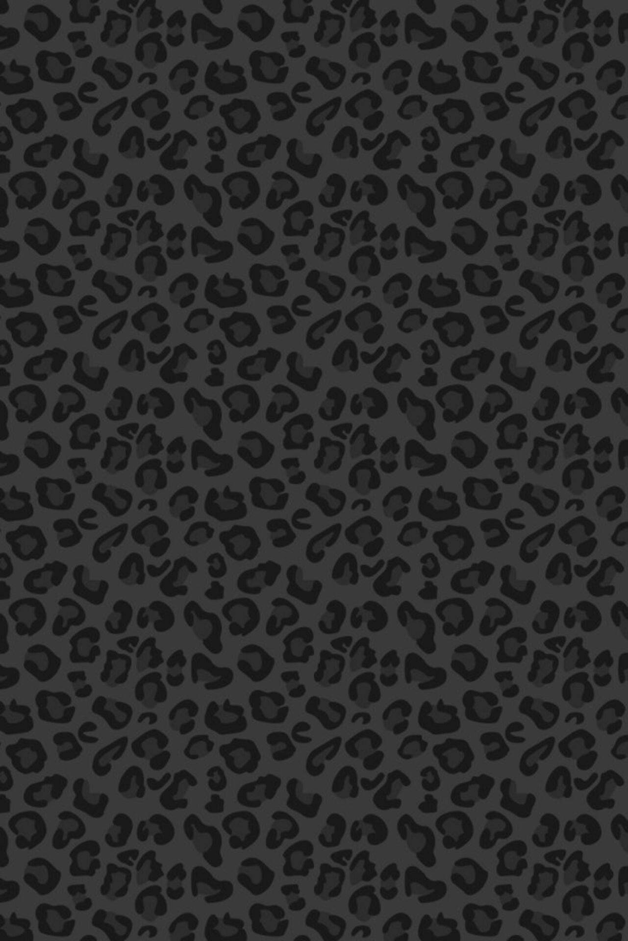 Download Sleek Black Leopard Print Wallpaper 