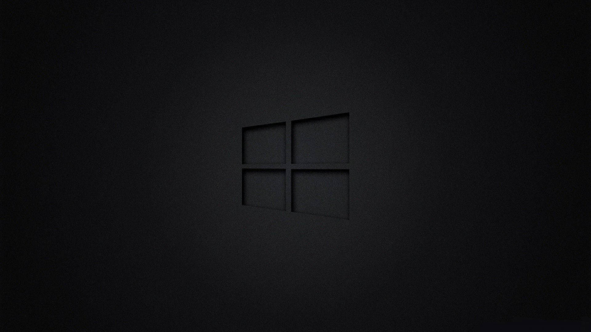 Sleek Black Windows 10 Hd Logo Wallpaper