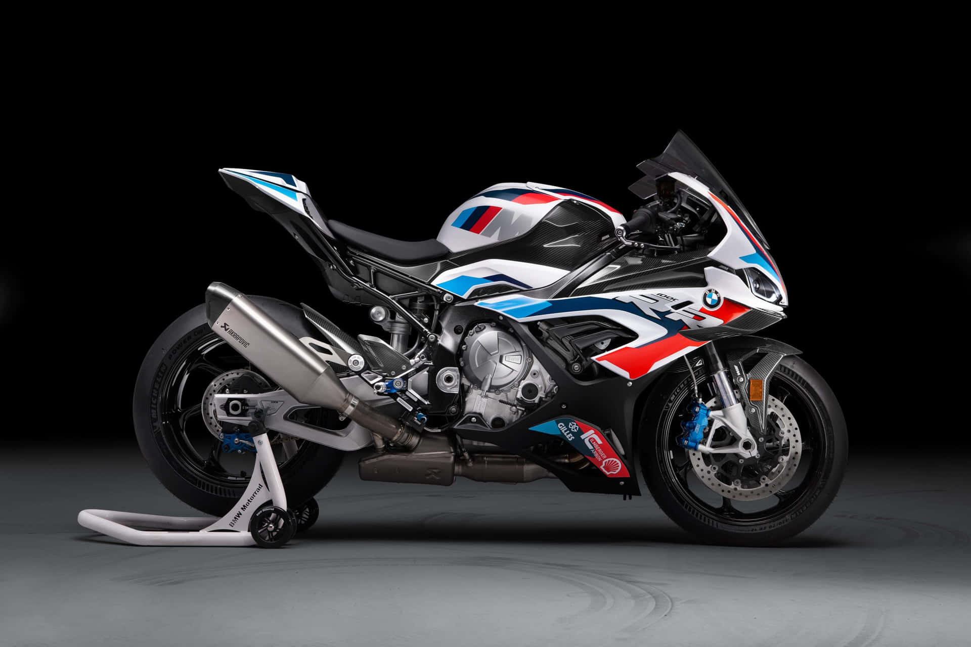 Sleek Bmw Motorcycle Ready For Adventure Wallpaper