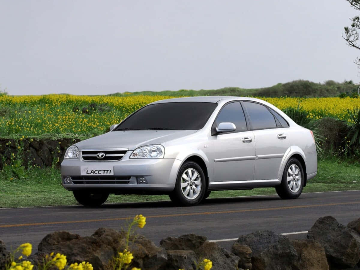 Sleek Daewoo Lacetti On A Scenic Drive Wallpaper