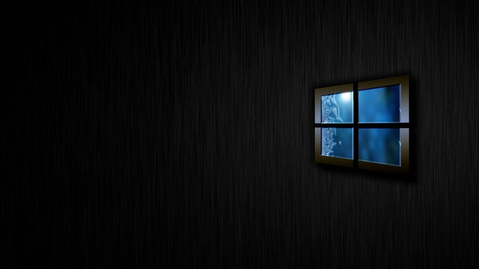 Sleek Dark Windows With Frost Wallpaper