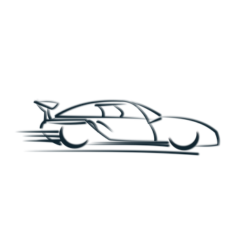 Sleek Futuristic Car Silhouette PNG