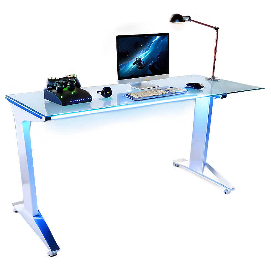 Sleek Gaming Desk Png 2 PNG