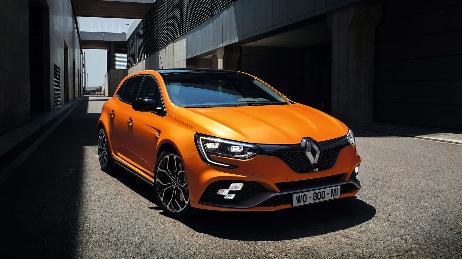 Sleek Renault Megane Showing Its Dynamic Style Wallpaper