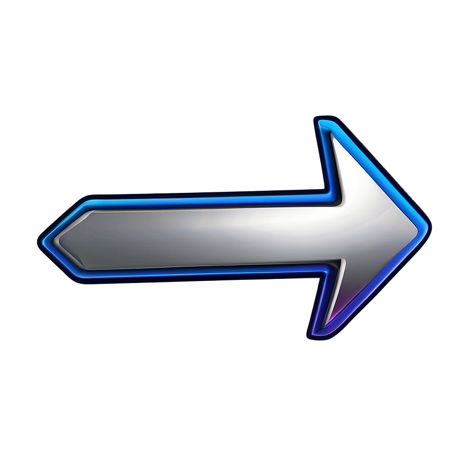 Sleek Right Arrow Illustration Png 69 PNG
