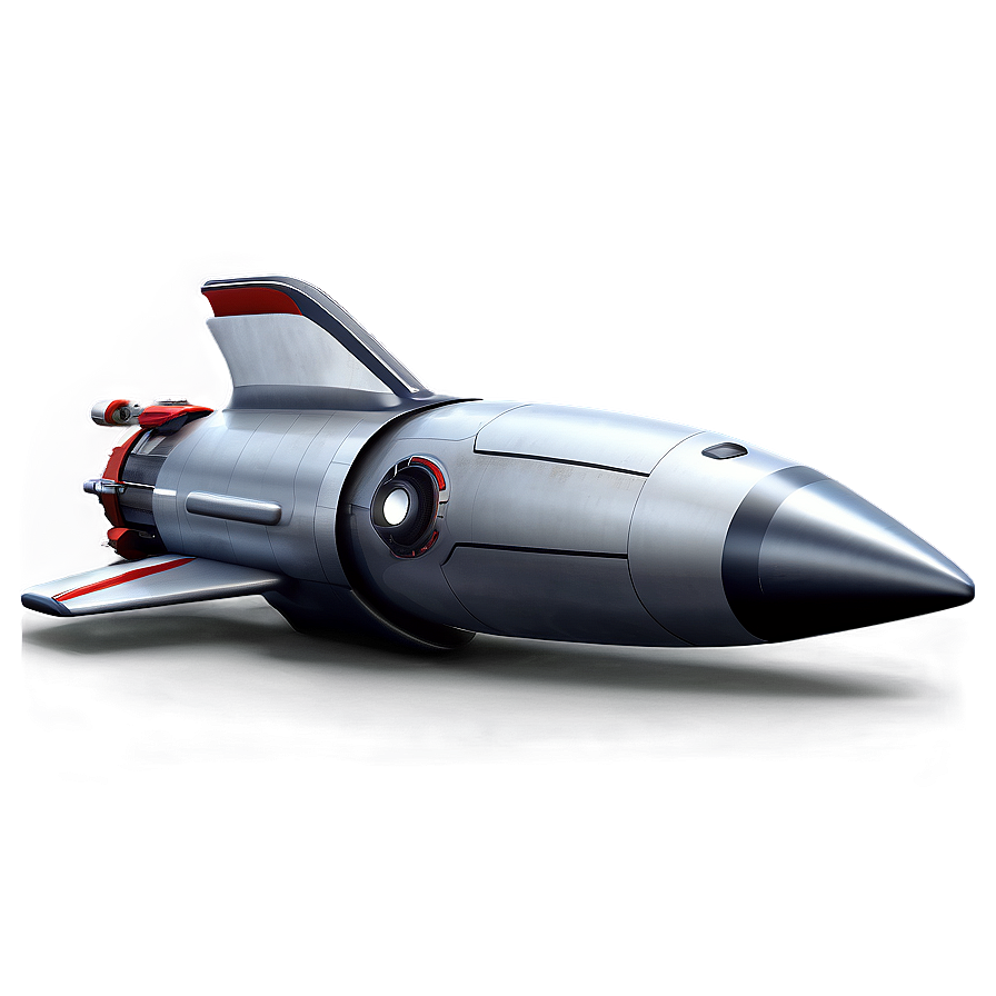 Sleek Rocketship Png 06132024 PNG