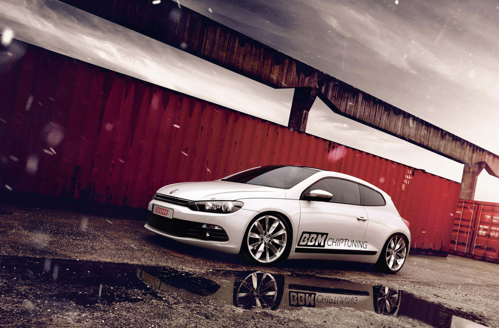 "sleek Volkswagen Scirocco Cruise At Dusk" Wallpaper