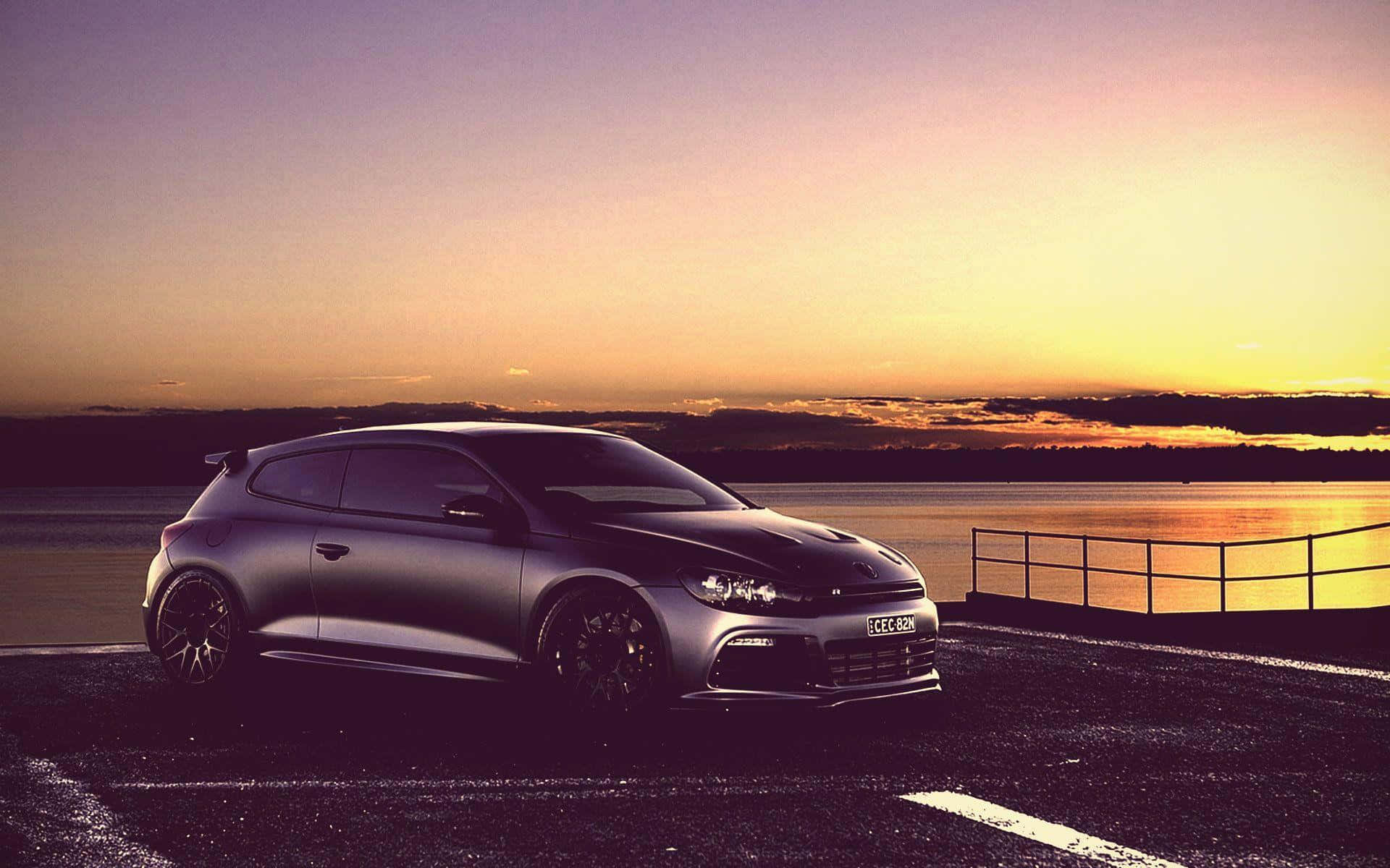 Sleek Volkswagen Scirocco Showcasing Speed And Elegance Wallpaper