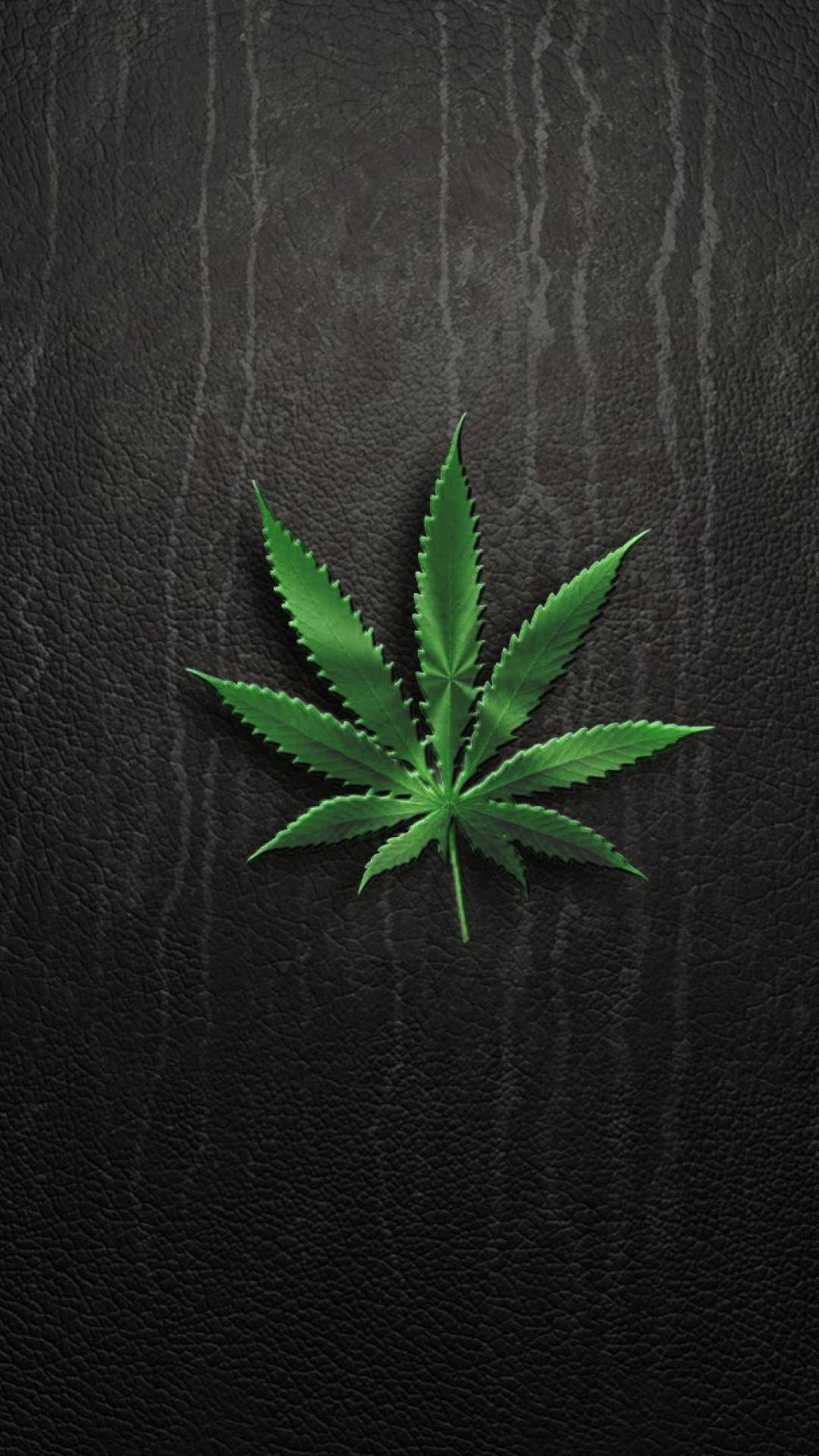 Sleek Weed For Iphone Screens Wallpaper