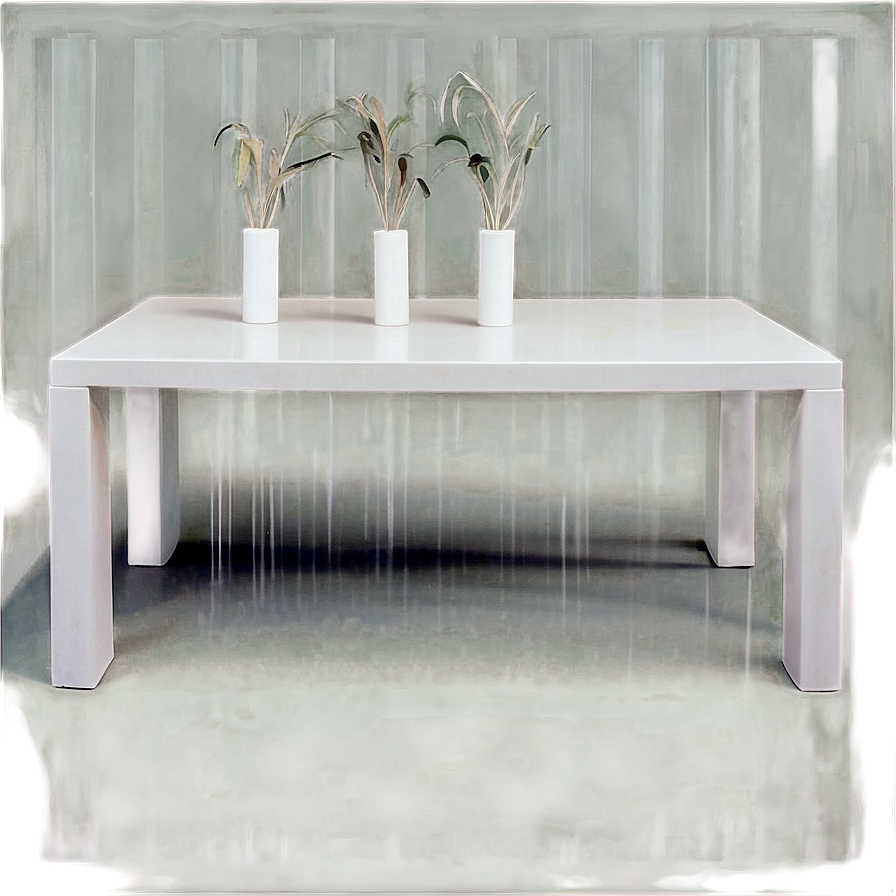 Sleek White Table Png Yix PNG