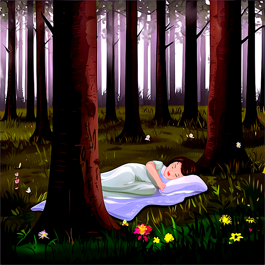 Sleep In Forest Png 05232024 PNG