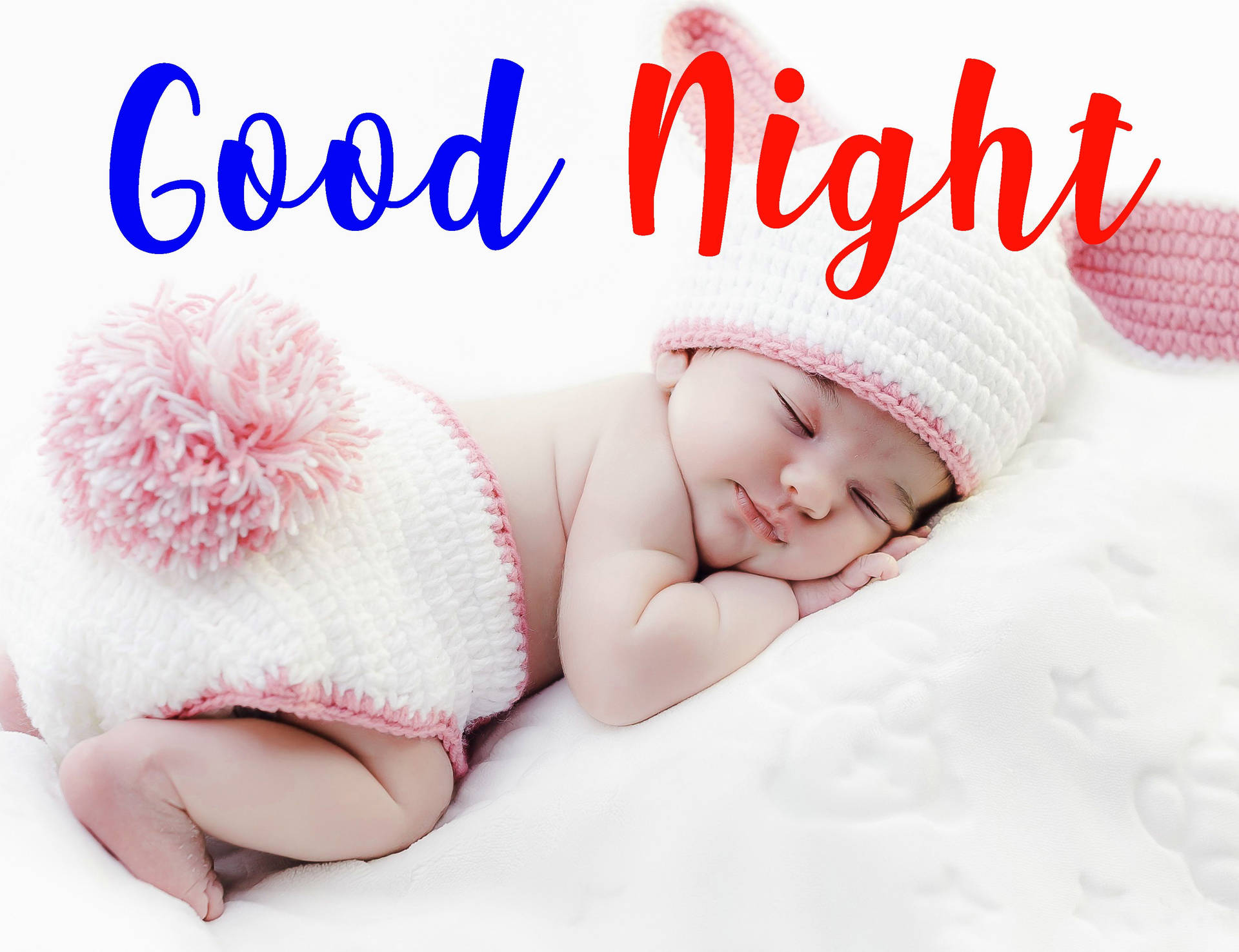 Download Sleeping Baby Good Night Wish Wallpaper | Wallpapers.com