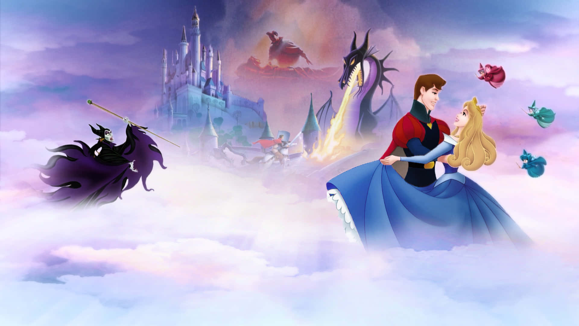 Principessae Principe Disney Tra Le Nuvole