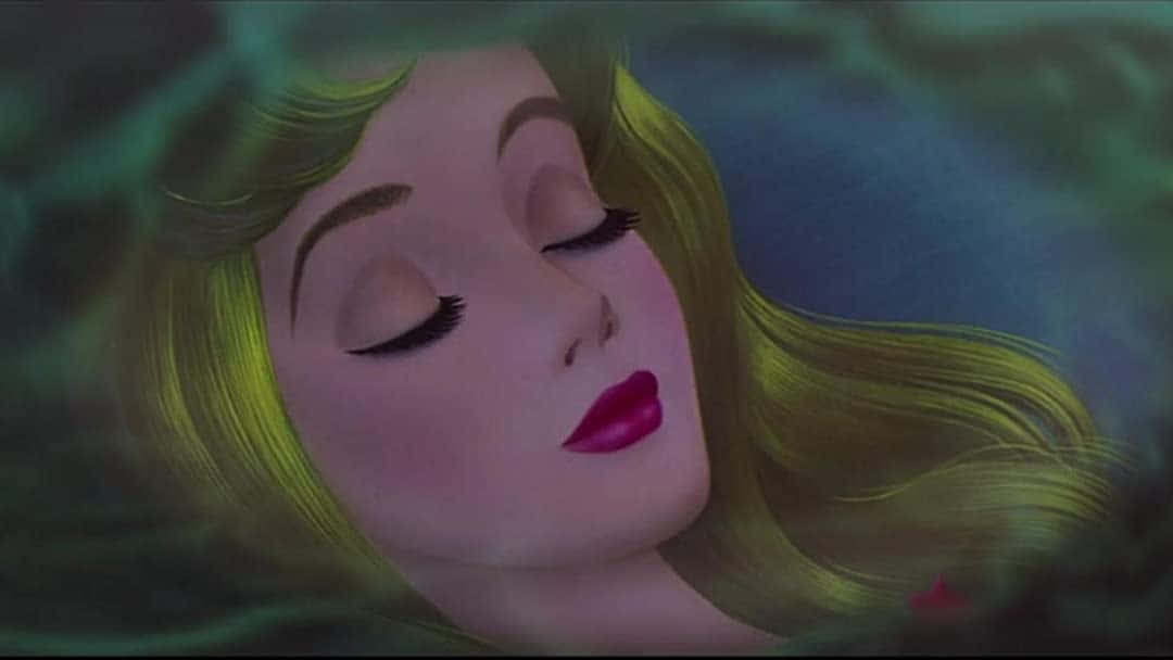 A Disney Animation Of A Sleeping Girl