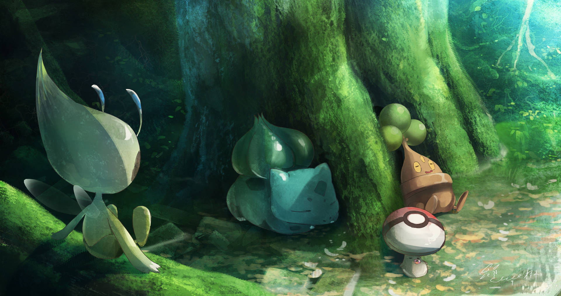 Sleeping Bulbasaur And Pokemon Picture