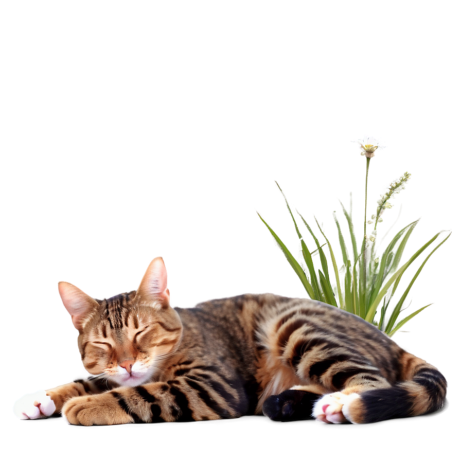 Sleeping Cat Png 05232024 PNG