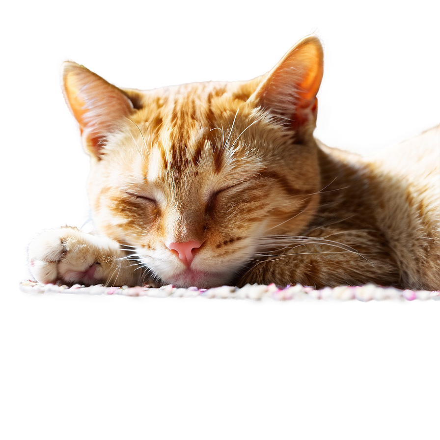 Sleeping Cat Transparent 05252024 PNG