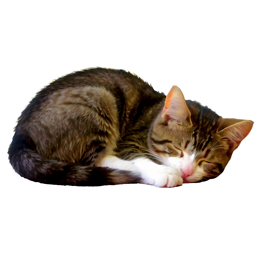 Sleeping Cat Transparent Kmg PNG