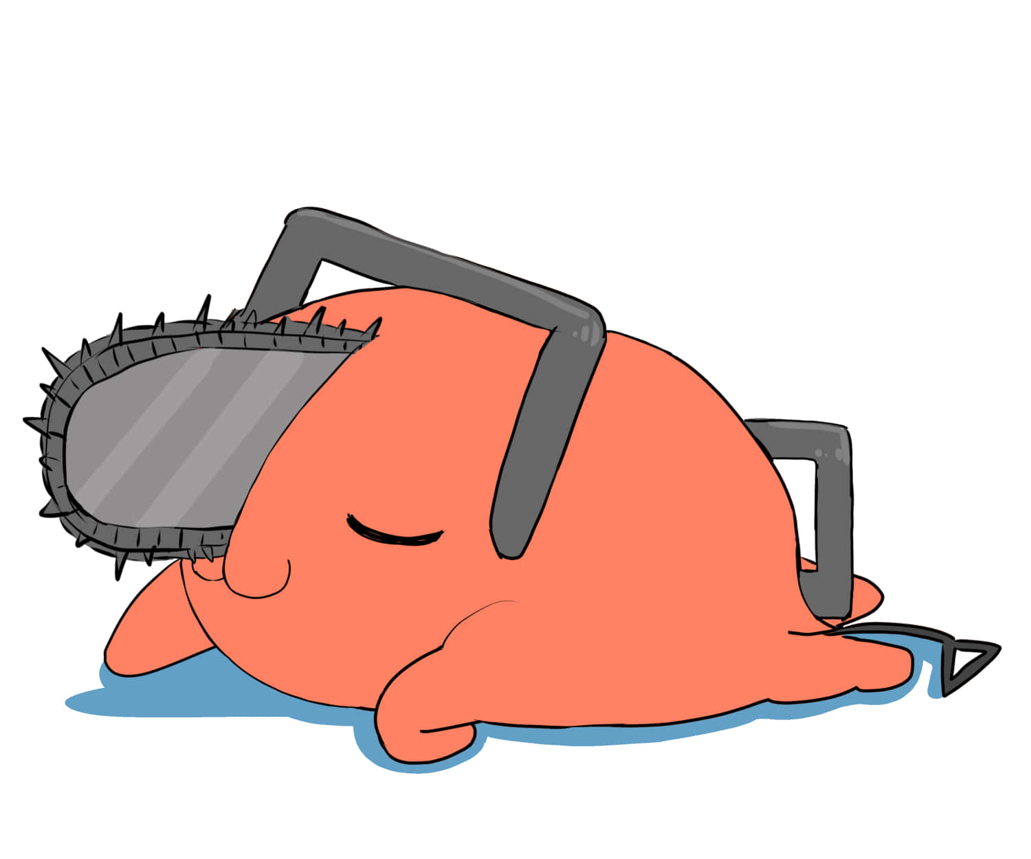 Chainsaw Man Pochita Durmiendo Fondo de pantalla
