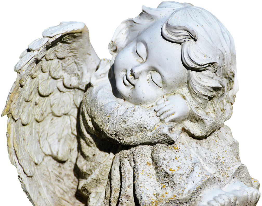 Download Sleeping Cherub Sculpture | Wallpapers.com