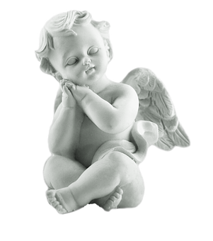 Sleeping Cherub Statue PNG