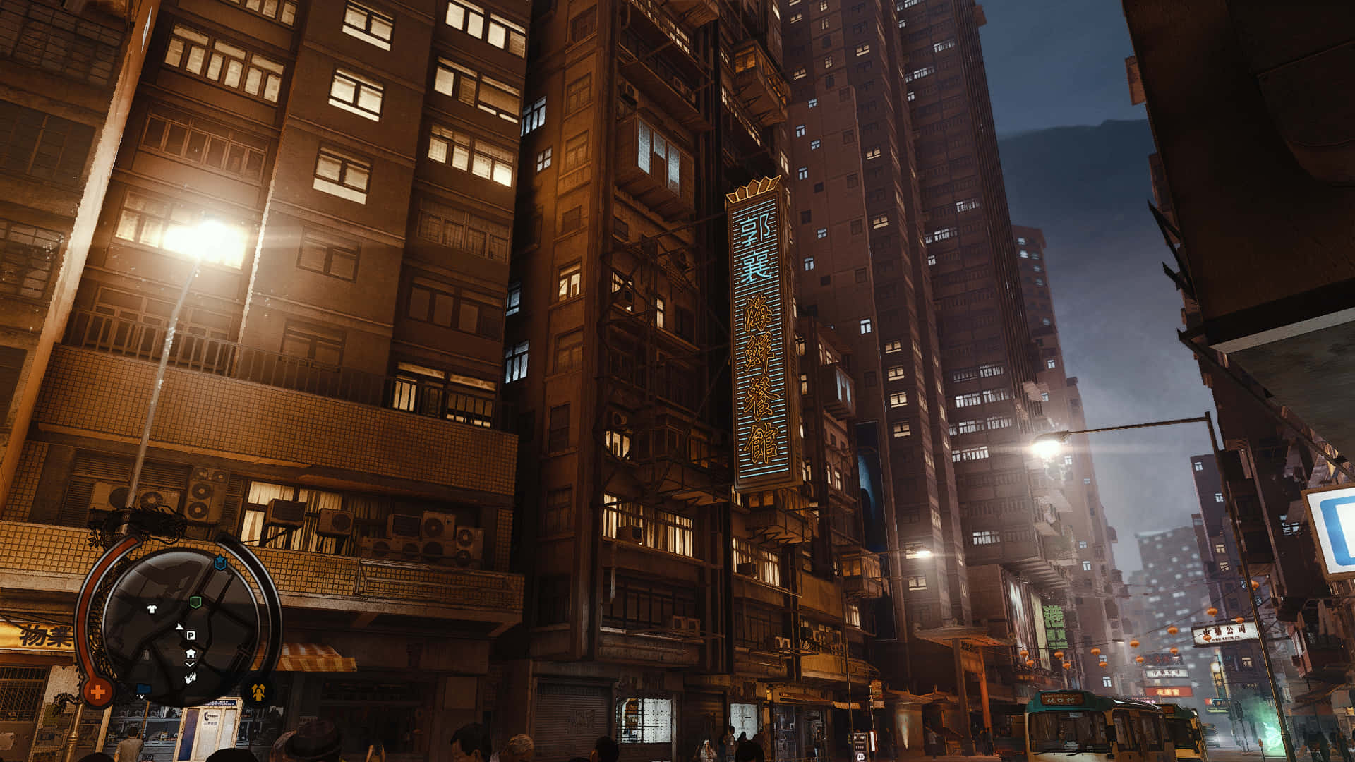 Utforskaden Livfulla Staden Hong Kong I Sleeping Dogs.