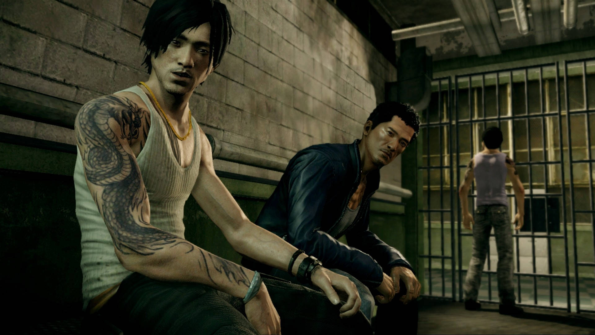 Sleeping Dogs Inside The Prison Background