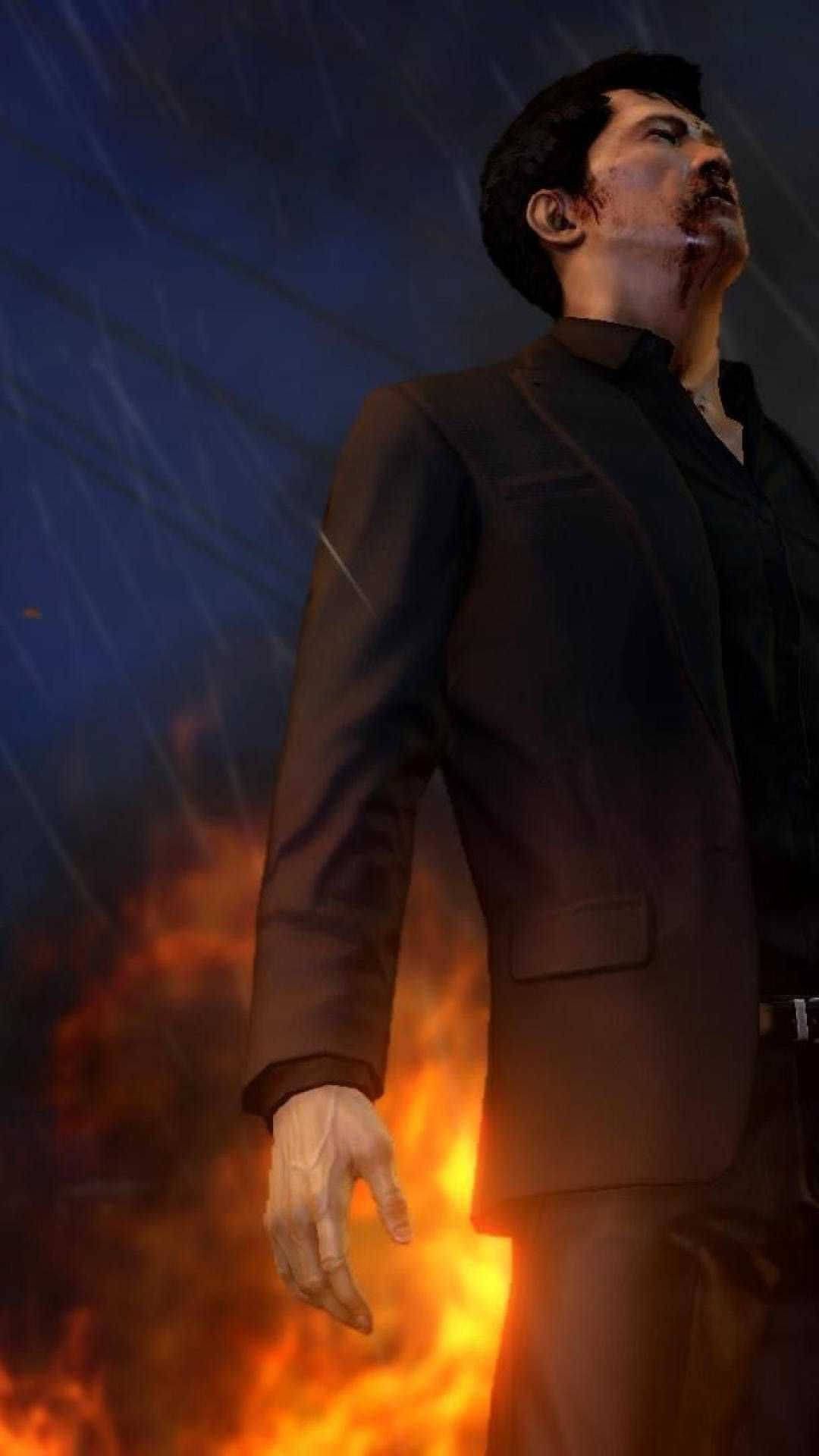 Sleeping Dogs Man In Suit Background