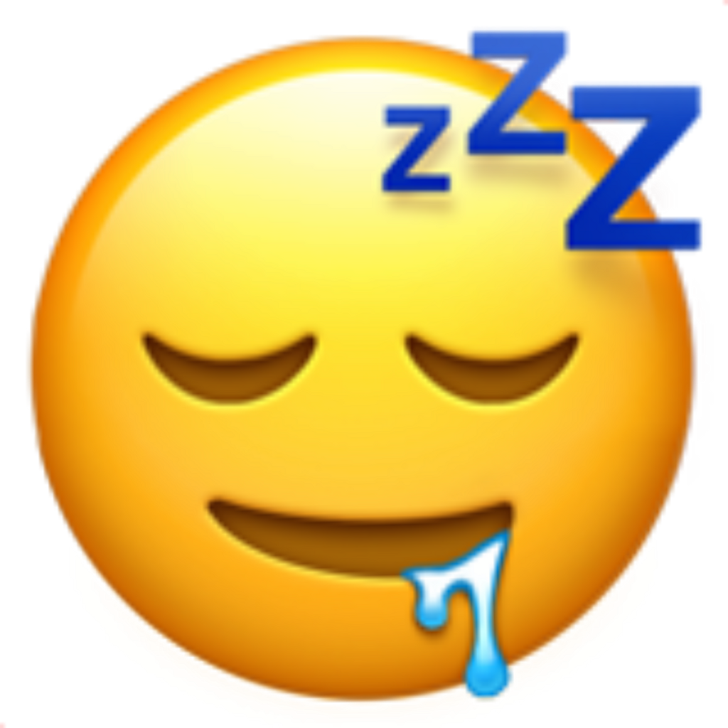 Sleeping Drooling Emoji PNG