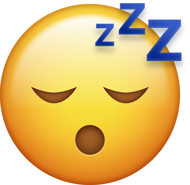 Sleeping Emoji Z Z Z PNG