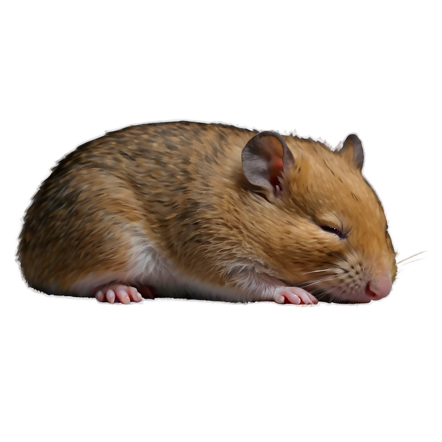 Sleeping Hamster Png 05232024 PNG