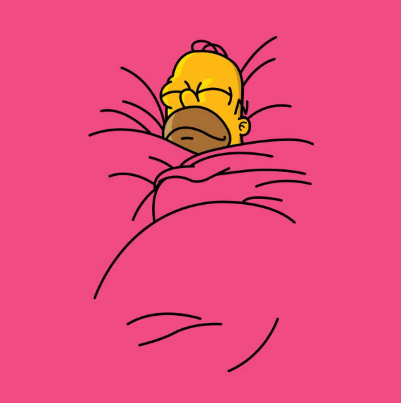 Schlafenderhomer Simpson Wallpaper