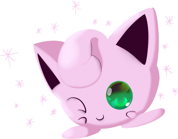 Sleeping Jigglypuff Pokemon PNG