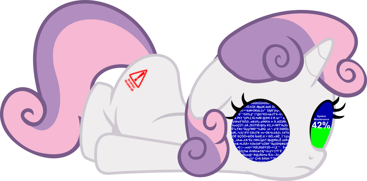 Sleeping M L P Characterwith System Error PNG